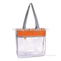 Heavy Duty Clear Tote Bag See Through Messenger Bag Transparent Student School Bookbag